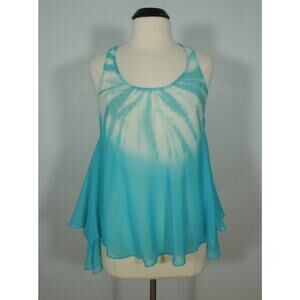 GUESS Swing Tunic S SMALL Sheer Tie-Dye